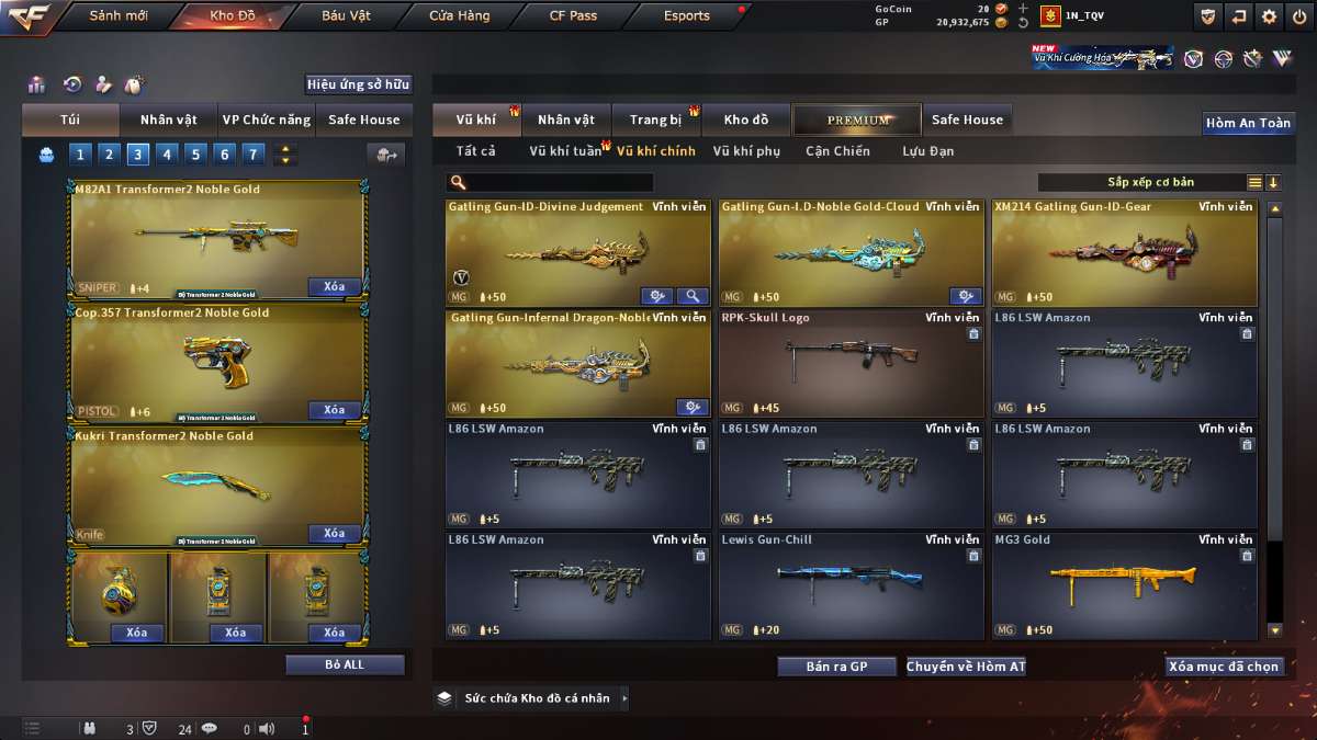 shop acc cf uy tin gia re